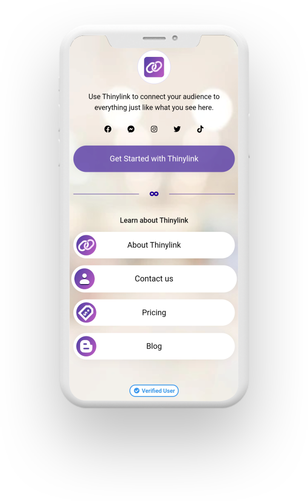 Link in bio | URL Shortener | Custom Free Links - Thinylink